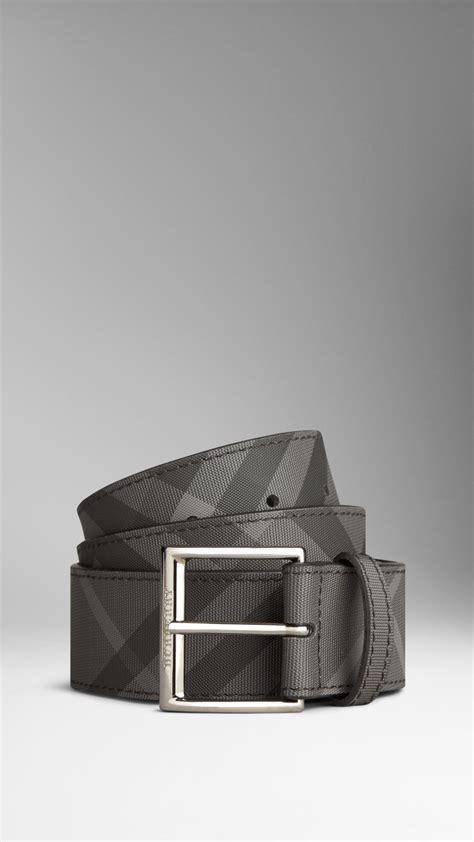 burberry charcoal check belt|burberry buckle belt.